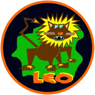 ♌️ LEO león, zodiaco, leo, astrología, horóscopo telegram sticker