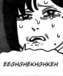 😳 EEGHGHEKHGHKEH Manga, Llorando, Emoción, Triste, Lágrimas, Cara whatsapp sticker