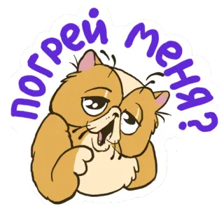 😂 погрей меня? gatto, divertente, russo, animale, adesivo telegram sticker
