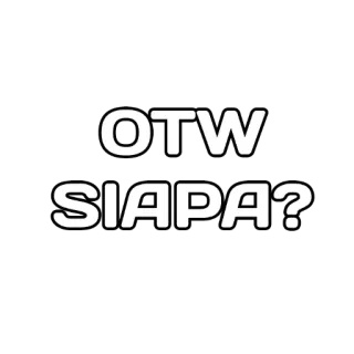 😎 OTW SIAPA? texte, en route, qui whatsapp sticker