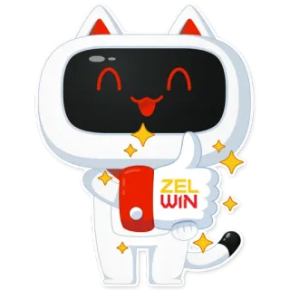 👍 ZELWIN 猫, いいね, ロボット, マスコット, 漫画 telegram sticker