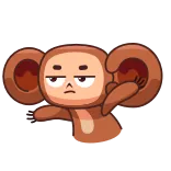 😒 monkey, cartoon, gesture, middle finger, offensive, animal, cute telegram sticker