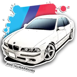💪 #METALWARRIORS samochód, BMW, metal, auto, transport telegram sticker