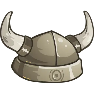 😡 viking helmet, helmet, historical, cartoon, armor telegram sticker