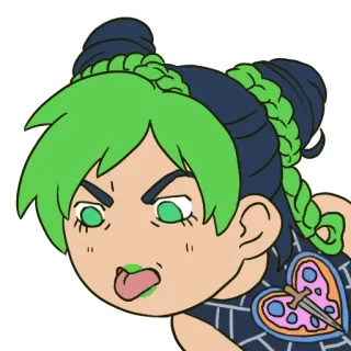 🦋 Jolyne Cujoh JoJo's Bizarre Adventure Jolyne Cujoh, JoJo's Bizarre Adventure, Anime, Manga, Stone Ocean, Personaje, Fanart telegram sticker