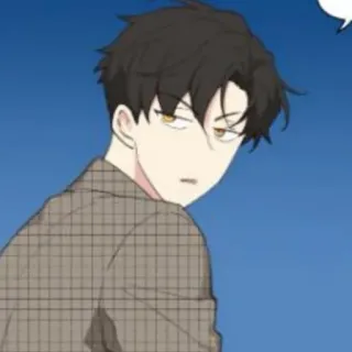 🎗 アニメ, カートゥーン, キャラクター, ポートレート, 男, イラスト telegram sticker