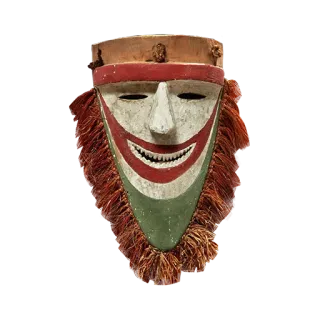 😁 маска, трайбл арт, культурный артефакт, искусство коренных народов telegram sticker