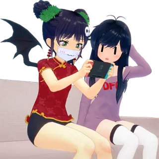 🎮 OFF Anime, Gaming, Dibujos animados, Personaje, Amistad, Mono telegram sticker