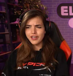 🤓 HYPERX ARENA LAS VEGAS mulher, fones de ouvido, hyperx, arena, las vegas telegram sticker