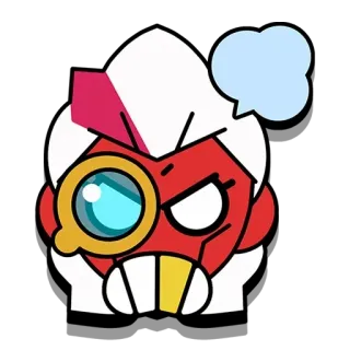🤬 Hoạt hình, Tức giận, Đỏ, Kính lúp, Bực bội, Biểu cảm telegram sticker