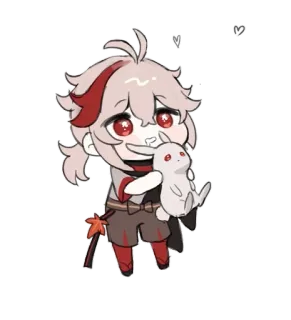 🌟 Kaedehara Kazuha Genshin Impact anime, video game, Genshin Impact, Kaedehara Kazuha, imut, kawaii, chibi telegram sticker