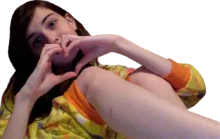 ❤️ сердце, руки, любовь, портрет, женщина, девушка telegram sticker
