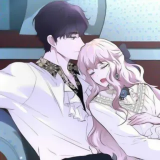 🫀 casal, romance, beijo, anime, desenho animado, amor telegram sticker