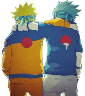 👬 Naruto Uzumaki Naruto Naruto, Anime, Sasuke, Friendship, Teamwork telegram sticker
