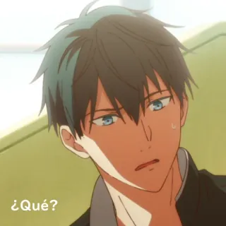😧 ¿Qué? anime, manga, question, confusion, expression telegram sticker