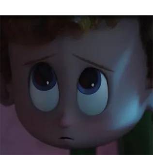☹ Dennis Hotel Transylvania Деннис, Монстры на каникулах, мультфильм, грустный telegram sticker
