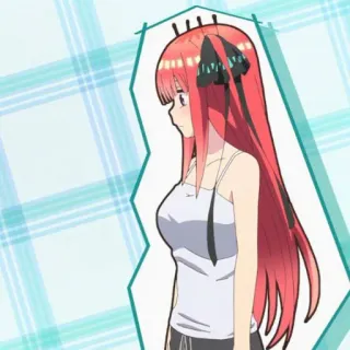 🍷 anime, garota, cabelo vermelho, personagem, ilustração whatsapp sticker