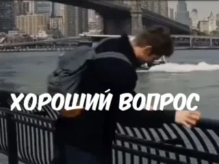 🙂 ХОРОШИЙ ВОПРОС telegram sticker