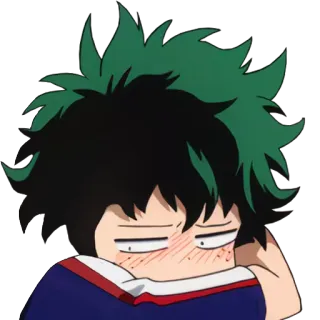 😳 Izuku Midoriya My Hero Academia Anime, My Hero Academia, Izuku Midoriya, Deku, Sticker telegram sticker