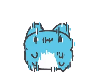 🤯 Blue Cat Unknown telegram sticker