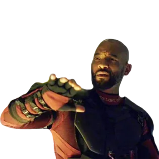 😟 Deadshot Suicide Squad Deadshot, Escuadrón Suicida, DC Comics, antihéroe, asesino, Will Smith whatsapp sticker