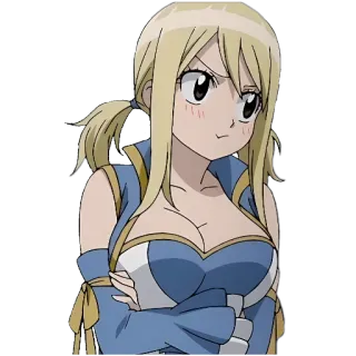 😒 Lucy Heartfilia Fairy Tail Anime, Fairy Tail, Lucy Heartfilia, Mago, Mago Celestial whatsapp sticker