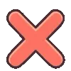 ❌