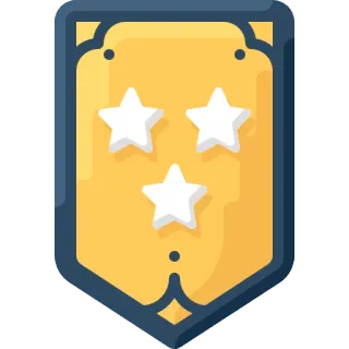 🎖 distintivo, insegna, stelle, premio, simbolo, vessillo, araldica telegram sticker