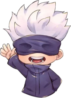 😄 Gojo Satoru Jujutsu Kaisen Аниме, Персонаж, Фан-арт, Манга, Годжо Сатору, Jujutsu Kaisen, Мультфильм telegram sticker