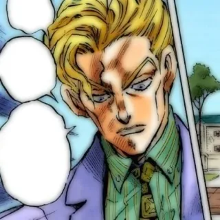 🐈‍⬛ Yoshikage Kira JoJo's Bizarre Adventure Anime, Manga, Jojo, Yoshikage Kira, Diamond is Unbreakable telegram sticker