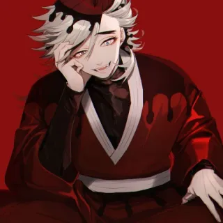 ⛓️ Doma Demon Slayer Anime, Dämon, Doma, Demon Slayer, Fanart telegram sticker