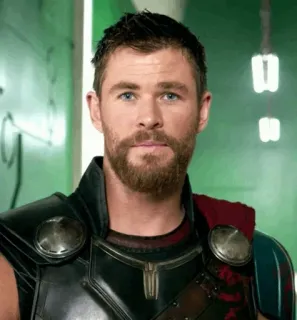 😐 Thor Thor, Chris Hemsworth, Marvel, Super-herói, Vingador telegram sticker