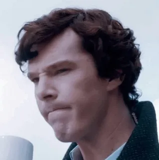 😶 Sherlock Holmes Sherlock sherlock, benedict cumberbatch, sherlock holmes, bbc, actor, tv show, drama telegram sticker