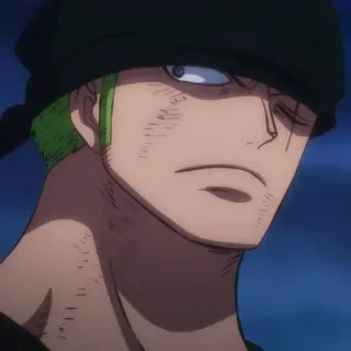 🧩 Roronoa Zoro One Piece Anime, Pirata, Cicatrice, Spadaccino, Roronoa Zoro telegram sticker