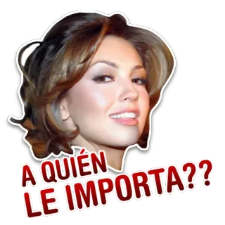 😒 A QUIÉN LE IMPORTA??? испанский, фраза, вопрос, стикер, мем telegram sticker