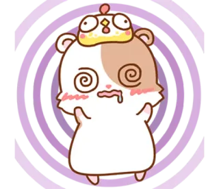 😵 Hamster, Huhn, Cartoon, Tier, süß, Sticker telegram sticker
