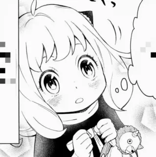 💞 Anya Forger Spy x Family Anime, Spy x Family, Anya Forger, Manga, Mignon, Dessin animé, Enfant telegram sticker