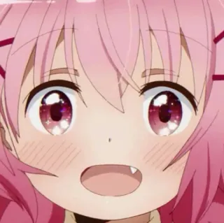 🌸 Anime, Manga, Carino, Capelli Rosa, Ragazza Anime, Cartone Animato telegram sticker