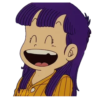 😀 anime, desenho animado, menina, sorrindo, feliz, personagem telegram sticker