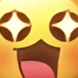 🤩 meme, funny, expression, cartoon, emoji, lol telegram sticker