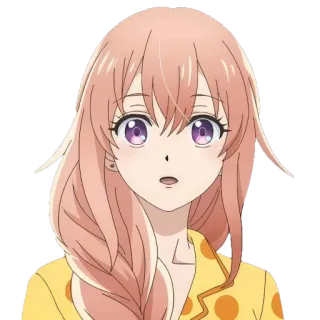 🕊 Anime, Ragazza, Ritratto, Personaggio whatsapp sticker