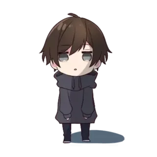 🙄 chibi, anime, character, cute, boy, manga telegram sticker