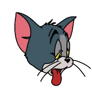 😊 Tom Cat Tom and Jerry Desenho animado, Gato, Exausto, Engraçado, Meme, Cansado whatsapp sticker