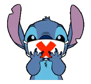 😶 Stitch Stitch, Disney, personnage, dessin animé, alien, mignon whatsapp sticker