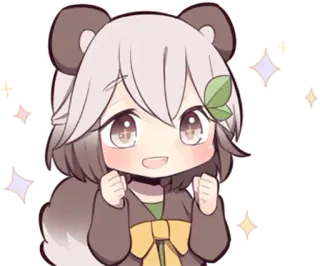 🤩 anime, kawaii, cute, chibi, character, cartoon telegram sticker
