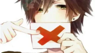 ❌ Chico anime, Cancelar, No, Símbolo X, Ilustración, Clip art telegram sticker