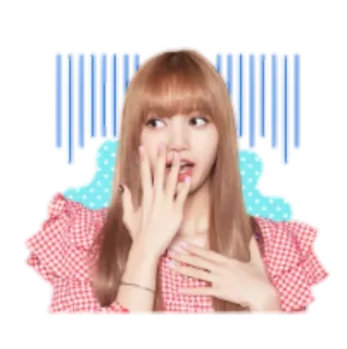 🍸 Lisa kpop, cantora, lisa, blackpink, fofa, garota whatsapp sticker
