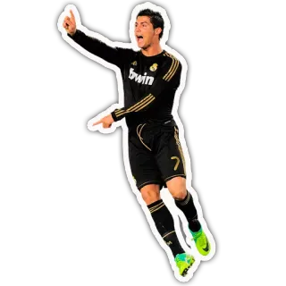 ️ Cristiano Ronaldo futebol, atleta, celebração, esporte, futebol whatsapp sticker