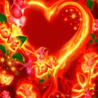 🎈 LOVE amour, coeur, romance, roses, Saint-Valentin telegram sticker