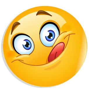 😋 Emoji, Rosto, Língua, Sorriso telegram sticker